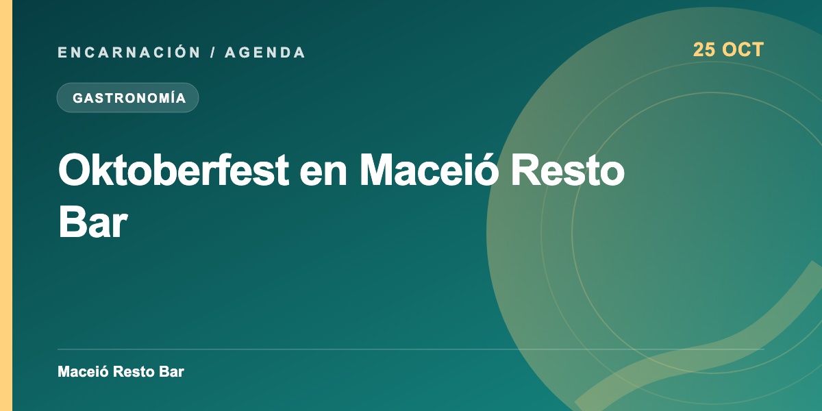 Oktoberfest en Maceió Resto Bar