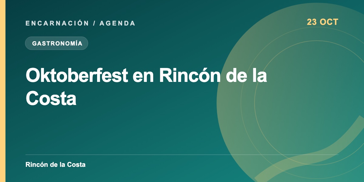Oktoberfest en Rincón de la Costa