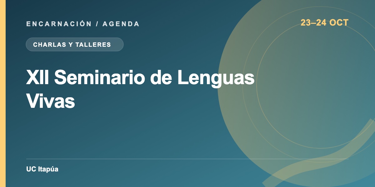 XII Seminario de Lenguas Vivas